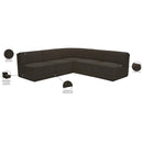  Manufacturer Color_Brown -- Ollie 94" Brown Boucle Fabric Upholstered 5 pc Modular Sectional IMAGE 11