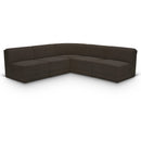  Manufacturer Color_Brown -- Ollie 94" Brown Boucle Fabric Upholstered 5 pc Modular Sectional IMAGE 1