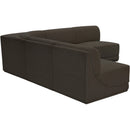  Manufacturer Color_Brown -- Ollie 94" Brown Boucle Fabric Upholstered 5 pc Modular Sectional IMAGE 4