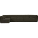  Manufacturer Color_Brown -- Ollie 158" Brown Boucle Fabric Upholstered 6 pc Modular Sectional IMAGE 5