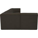  Manufacturer Color_Brown -- Ollie 158" Brown Boucle Fabric Upholstered 6 pc Modular Sectional IMAGE 7