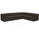 Meridian Ollie Brown Boucle Fabric Modular Sectional IMAGE 12