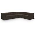  Manufacturer Color_Brown -- Ollie 128" Brown Boucle Fabric Upholstered 6 pc Modular Sectional IMAGE 1