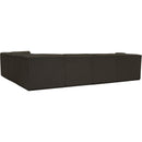  Manufacturer Color_Brown -- Ollie 128" Brown Boucle Fabric Upholstered 6 pc Modular Sectional IMAGE 3