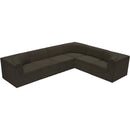  Manufacturer Color_Brown -- Ollie 128" Brown Boucle Fabric Upholstered 6 pc Modular Sectional IMAGE 5