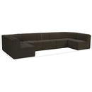 Meridian Ollie Brown Boucle Fabric Modular Sectional IMAGE 13