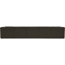 Meridian Ollie Brown Boucle Fabric Modular Sectional IMAGE 3