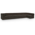  Manufacturer Color_Brown -- Ollie 188" Brown Boucle Fabric Upholstered 7 pc Modular Sectional IMAGE 1
