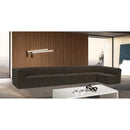  Manufacturer Color_Brown -- Ollie 188" Brown Boucle Fabric Upholstered 7 pc Modular Sectional IMAGE 2
