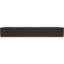 Meridian Ollie Brown Boucle Fabric Modular Sectional IMAGE 3