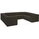 Manufacturer Color_Brown -- Ollie 128" Brown Boucle Fabric Upholstered 8 pc Modular Sectional IMAGE 14