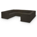 Meridian Ollie Brown Boucle Fabric Modular Sectional IMAGE 1