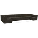  Manufacturer Color_Brown -- Ollie 188" Brown Boucle Fabric Upholstered 8 pc Modular Sectional IMAGE 12