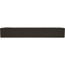 Meridian Ollie Brown Boucle Fabric Modular Sectional IMAGE 3