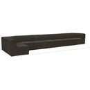 Meridian Ollie Brown Boucle Fabric Modular Sectional IMAGE 14