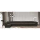  Manufacturer Color_Brown -- Ollie 218" Brown Boucle Fabric Upholstered 8 pc Modular Sectional IMAGE 2