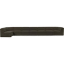 Meridian Ollie Brown Boucle Fabric Modular Sectional IMAGE 4