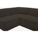 Meridian Ollie Brown Boucle Fabric Modular Sectional IMAGE 10