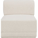  Manufacturer Color_Cream -- Ollie Cream Boucle Fabric Upholstered Modular Armless Chair IMAGE 4