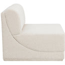  Manufacturer Color_Cream -- Ollie Cream Boucle Fabric Upholstered Modular Armless Chair IMAGE 5