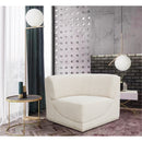  Manufacturer Color_Cream -- Ollie Cream Boucle Fabric Upholstered Modular Corner Chair IMAGE 2