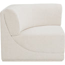 Meridian Ollie Cream Boucle Fabric Corner IMAGE 5