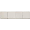 Meridian Ollie Cream Boucle Fabric Modular Sofa IMAGE 3