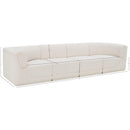 Meridian Ollie Cream Boucle Fabric Modular Sofa IMAGE 12