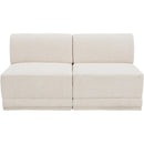 Meridian Ollie Cream Boucle Fabric Modular Sofa IMAGE 4