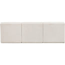  Manufacturer Color_Cream -- Ollie 90" Cream Boucle Fabric Upholstered 3 pc Armless Modular Sofa IMAGE 3