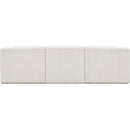  Manufacturer Color_Cream -- Ollie 98" Cream Boucle Fabric Upholstered 3 pc Modular Sofa IMAGE 3