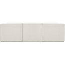Meridian Ollie Cream Boucle Fabric Modular Sofa IMAGE 3