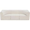 Meridian Ollie Cream Boucle Fabric Modular Sofa IMAGE 6