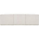 Meridian Ollie Cream Boucle Fabric Modular Sectional IMAGE 3