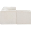  Manufacturer Color_Cream -- Ollie 98" Cream Boucle Fabric Upholstered 4 pc Modular Sectional IMAGE 6