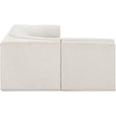 Meridian Ollie Cream Boucle Fabric Modular Sectional IMAGE 6
