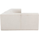  Manufacturer Color_Cream -- Ollie 128" Cream Boucle Fabric Upholstered 5 pc Modular Sectional IMAGE 7