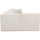 Meridian Ollie Cream Boucle Fabric Modular Sectional IMAGE 7