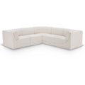  Manufacturer Color_Cream -- Ollie 98" Cream Boucle Fabric Upholstered 5 pc Modular Sectional IMAGE 1