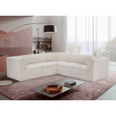 Manufacturer Color_Cream -- Ollie 98" Cream Boucle Fabric Upholstered 5 pc Modular Sectional IMAGE 2