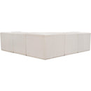 Meridian Ollie Cream Boucle Fabric Modular Sectional IMAGE 3