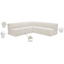  Manufacturer Color_Cream -- Ollie 94" Cream Boucle Fabric Upholstered 5 pc Modular Sectional IMAGE 11