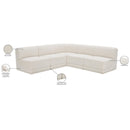 Meridian Ollie Cream Boucle Fabric Modular Sectional IMAGE 11