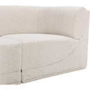 Meridian Ollie Cream Boucle Fabric Modular Sectional IMAGE 10