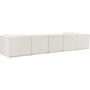  Manufacturer Color_Cream -- Ollie 158" Cream Boucle Fabric Upholstered 6 pc Modular Sectional IMAGE 4