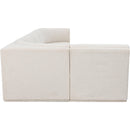  Manufacturer Color_Cream -- Ollie 158" Cream Boucle Fabric Upholstered 6 pc Modular Sectional IMAGE 7