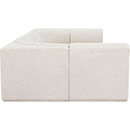  Manufacturer Color_Cream -- Ollie 128" Cream Boucle Fabric Upholstered 6 pc Modular Sectional IMAGE 6
