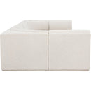 Meridian Ollie Cream Boucle Fabric Modular Sectional IMAGE 6