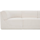 Meridian Ollie Cream Boucle Fabric Modular Sectional IMAGE 7