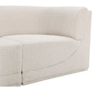  Manufacturer Color_Cream -- Ollie 128" Cream Boucle Fabric Upholstered 6 pc Modular Sectional IMAGE 8